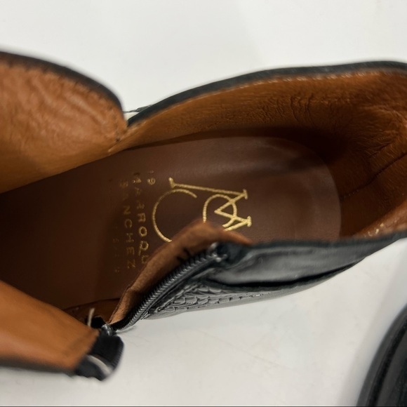 MARROQUI Sanchez black leather ankle boots size 37 eur - Picture 7 of 8